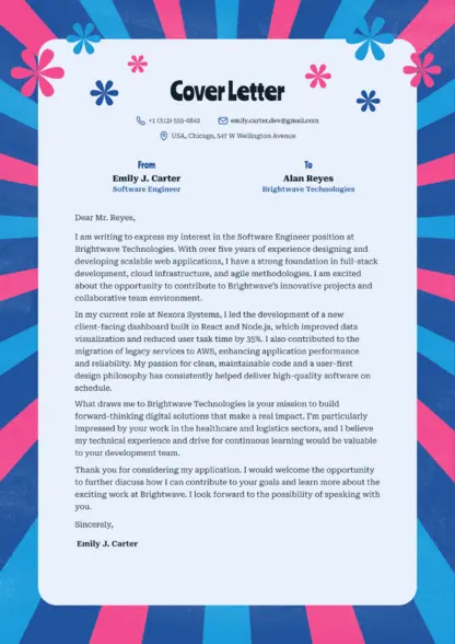 Choose Apex cover letter template Choose Apex cover letter template