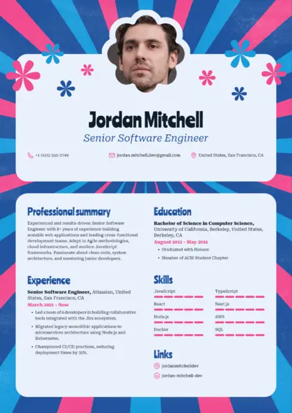 Choose Apex resume template Choose Apex resume template