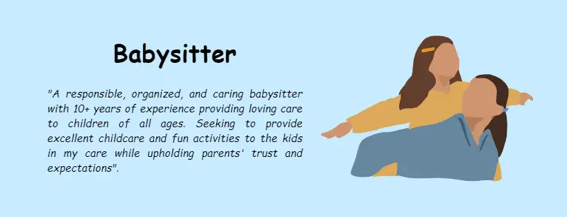Objectives for resumes - babysitter Objectives for resumes - babysitter