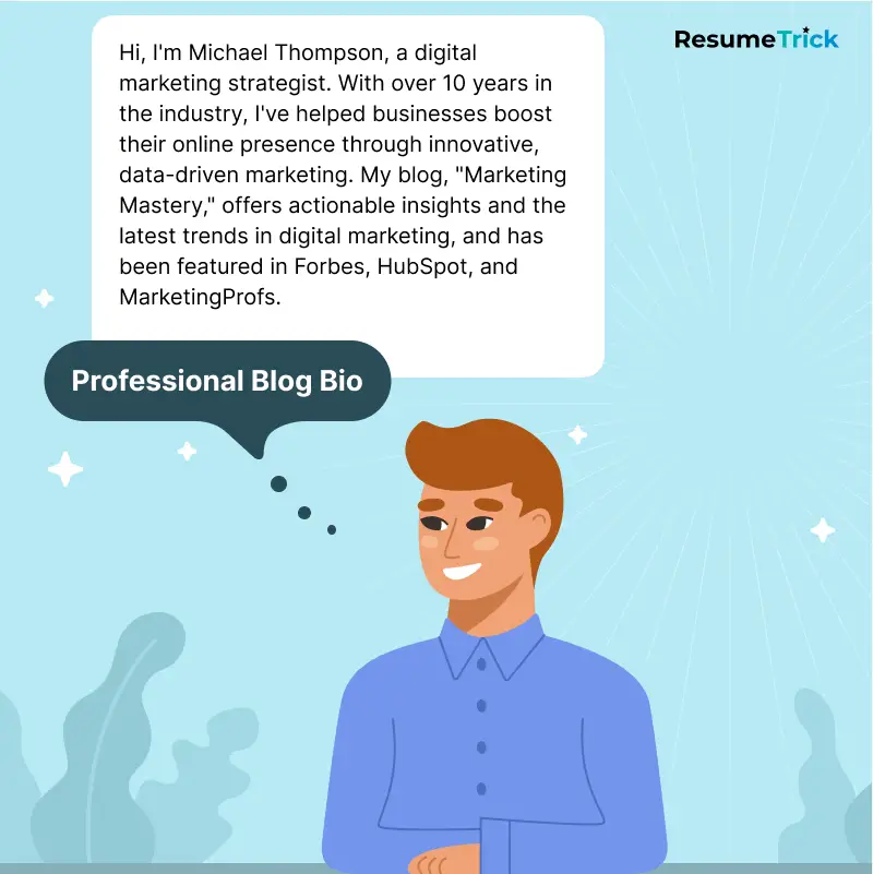 Professional Blog Personal Bio