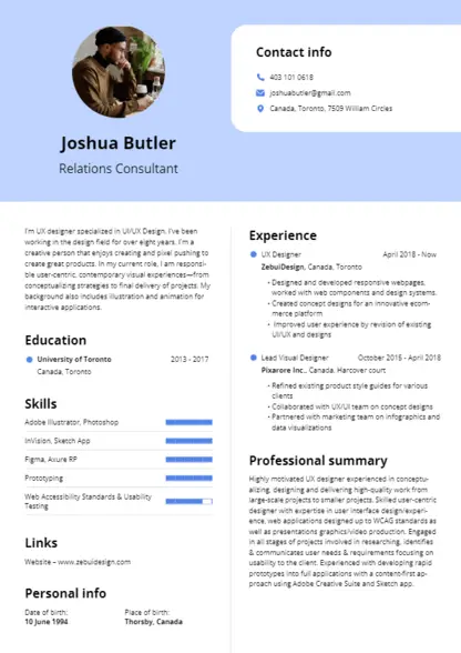 Choose Bubblegum resume template Choose Bubblegum resume template