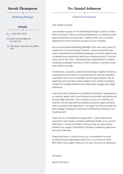 Choose Classic Serif cover letter template Choose Classic Serif cover letter template