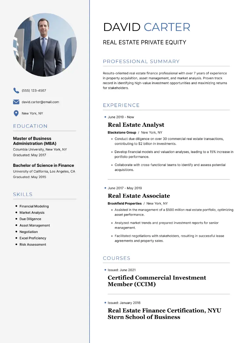5 Private Equity Resume Examples and Templates for 2025