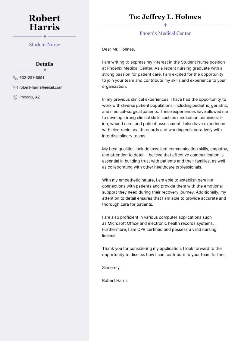 Recent Graduate Cover Letter Examples and Writing Guide