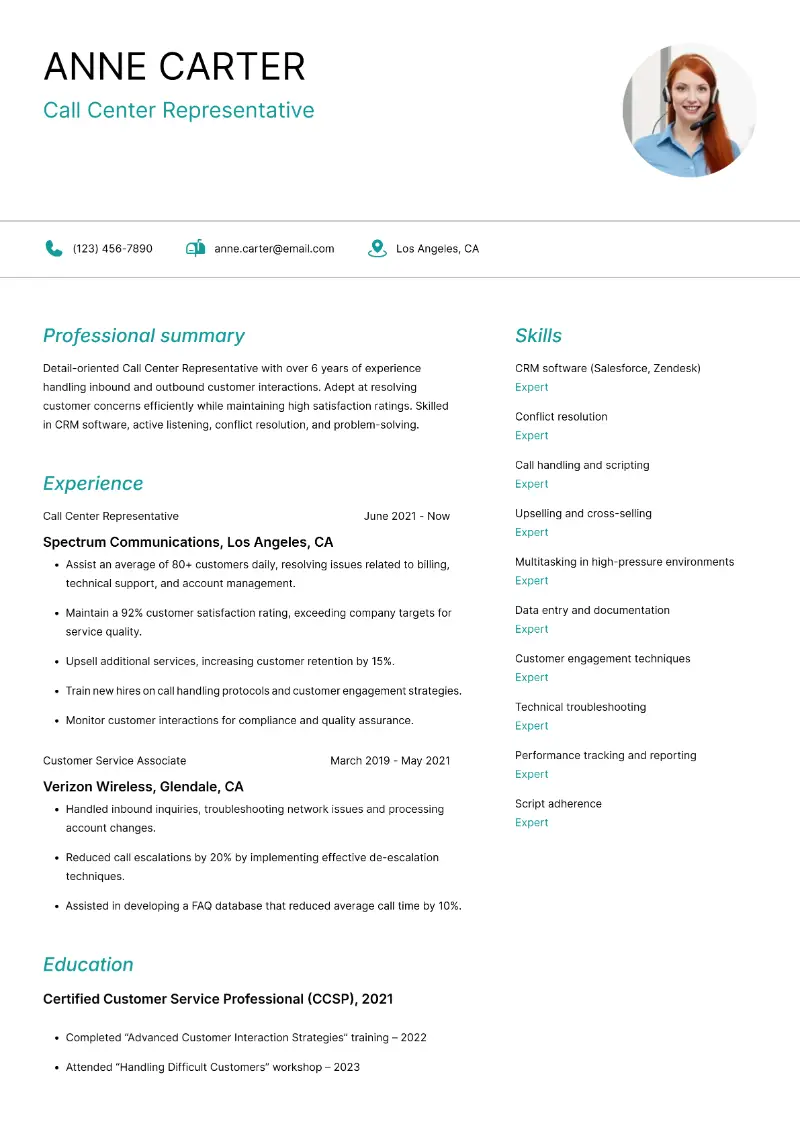 Customer Service Resume: Examples and Expert Advice for 2025