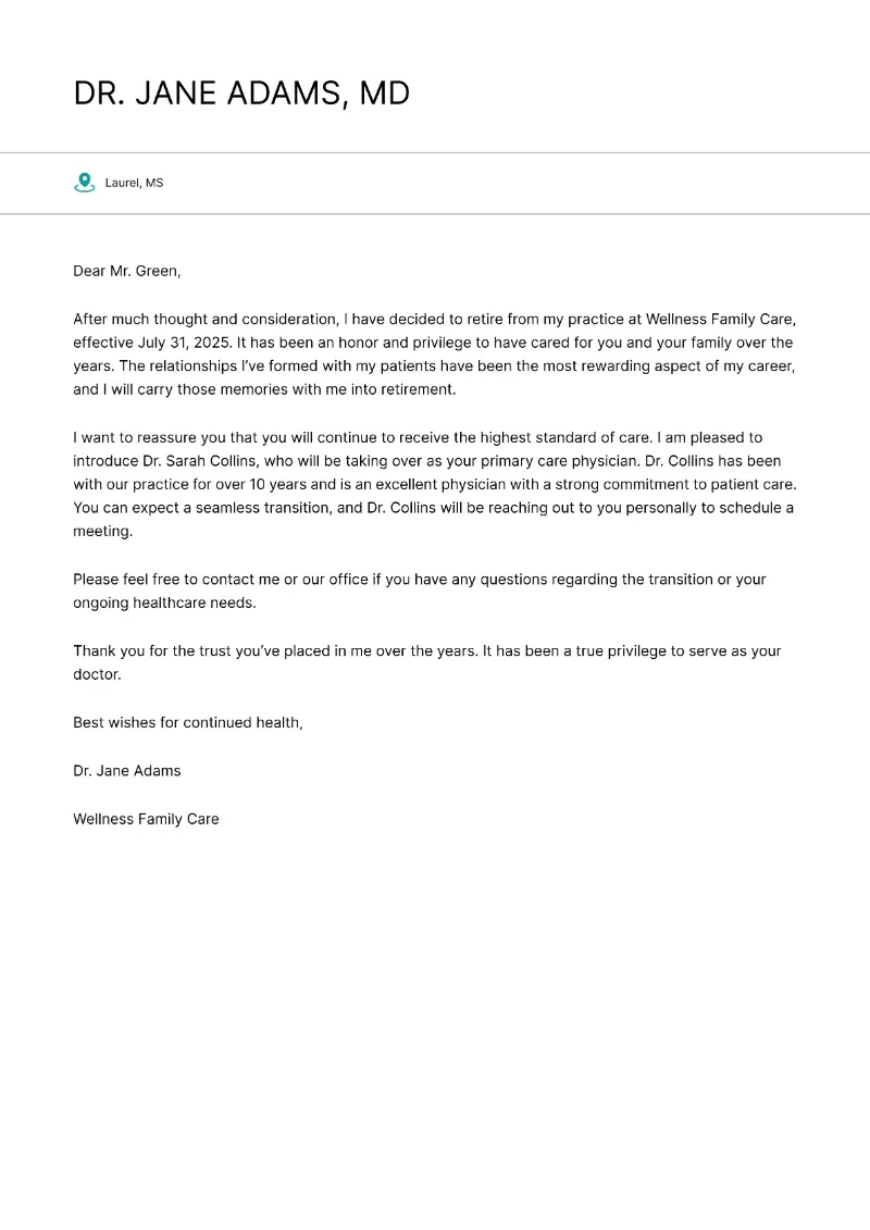 Sample Retirement Letter to Clients with Tips and Guidelines