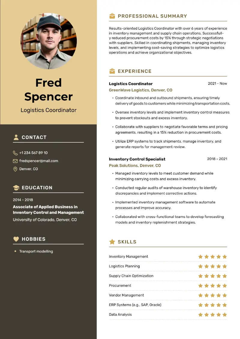 Logistics Resume Examples to Get Hired Faster in 2025