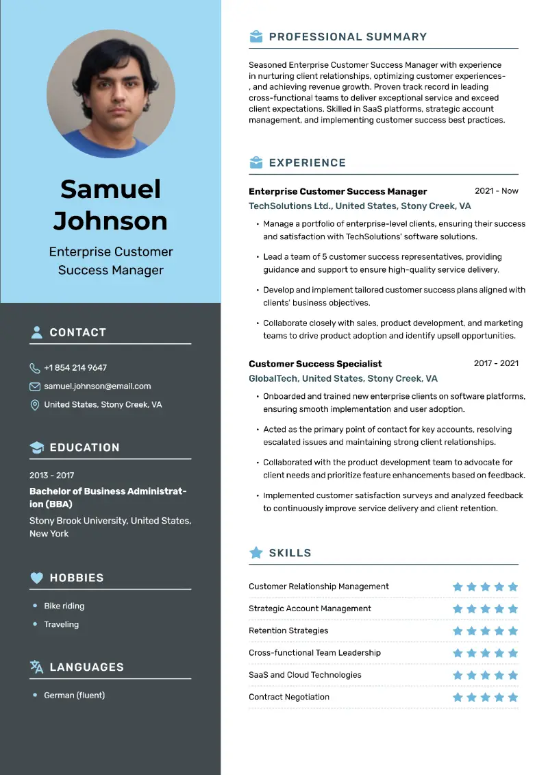 Customer Success Manager Resume Examples That Work in 2025