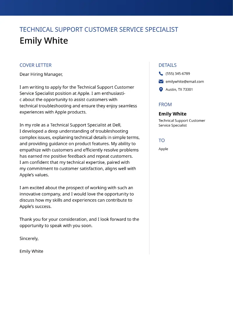 Customer Service Cover Letter Examples and Tips for 2025