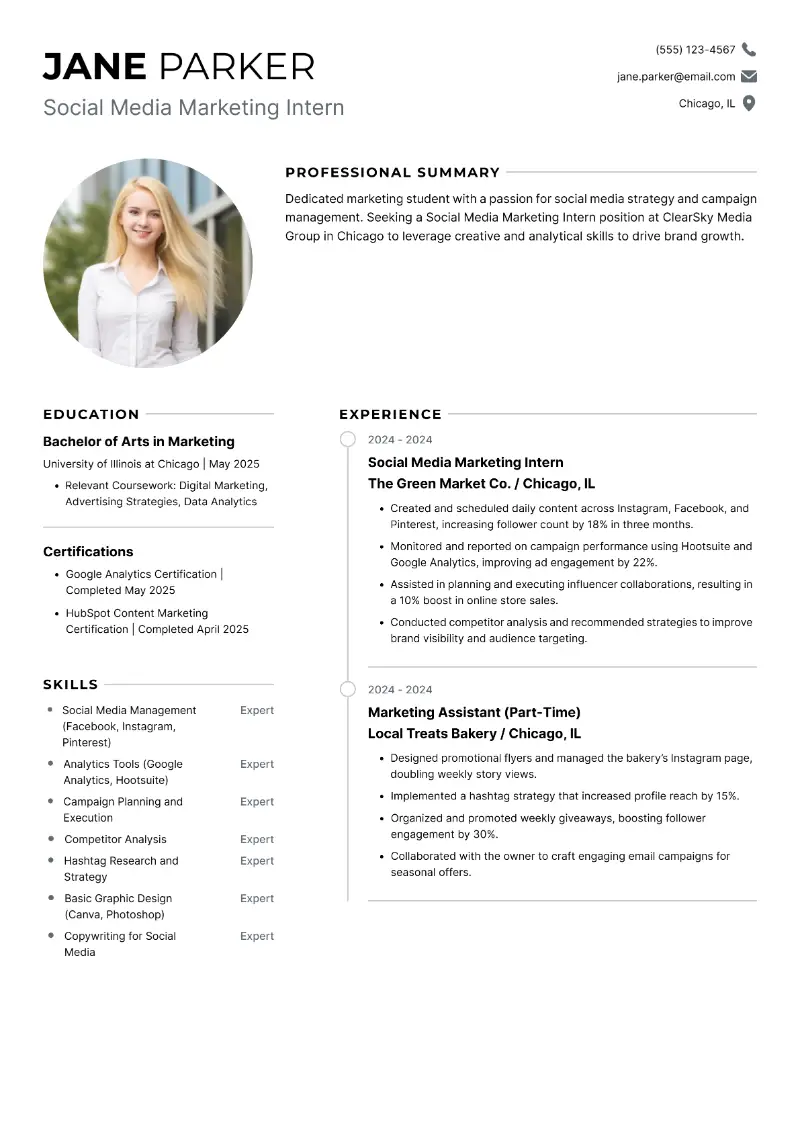 Social Media Marketing CV: Examples & Tips