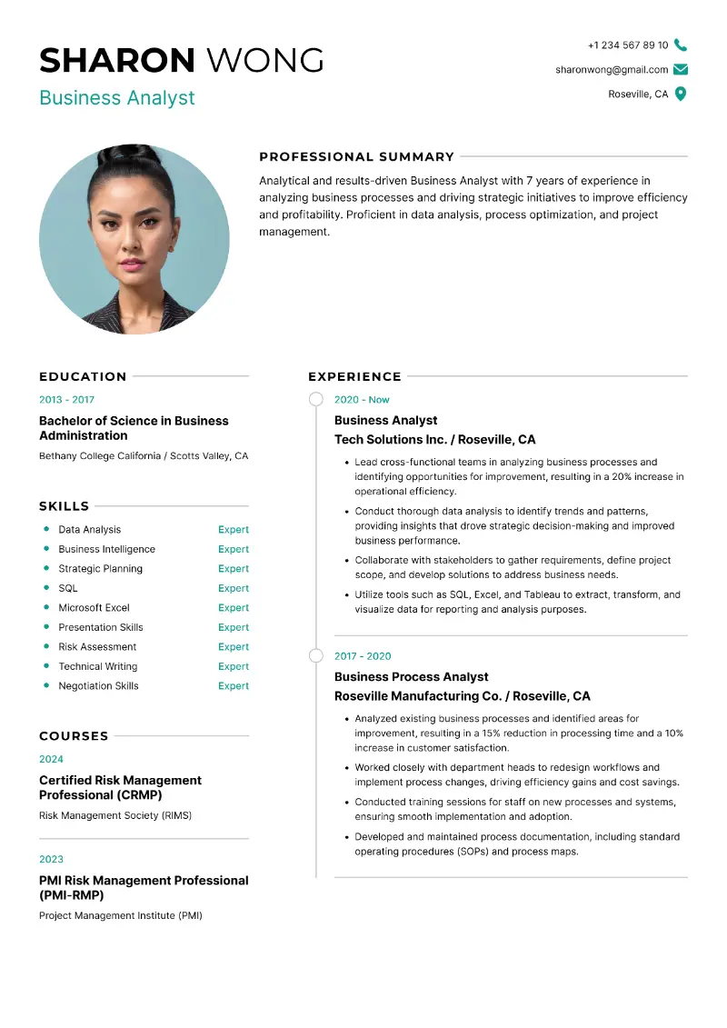 Business Analyst Resume Examples and Insider Tips