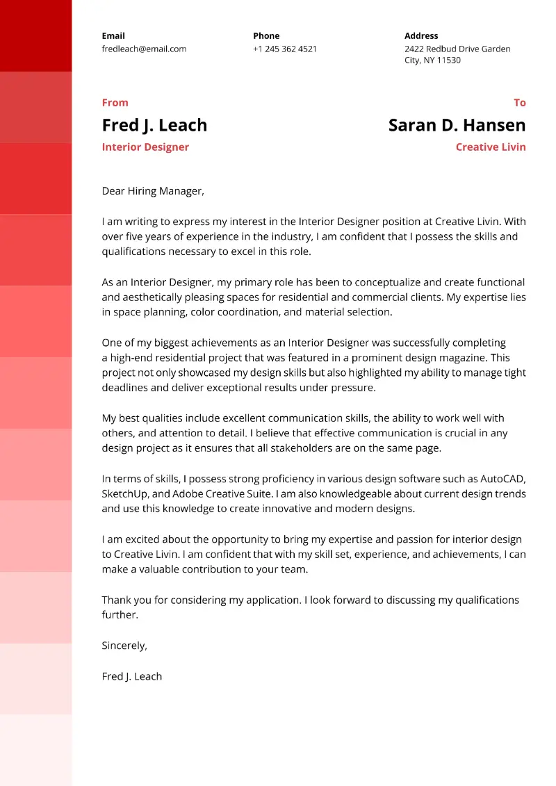 Cover Letter Heading: What to Include and How to Format