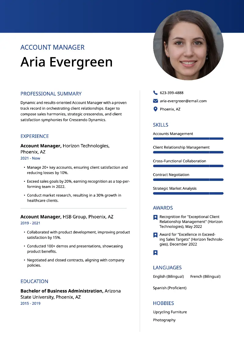 6 Account Manager Resume Examples & Writing Advice 2025