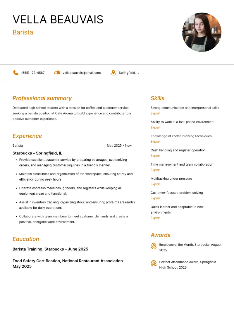 7 High School Student Resume Examples and Templates