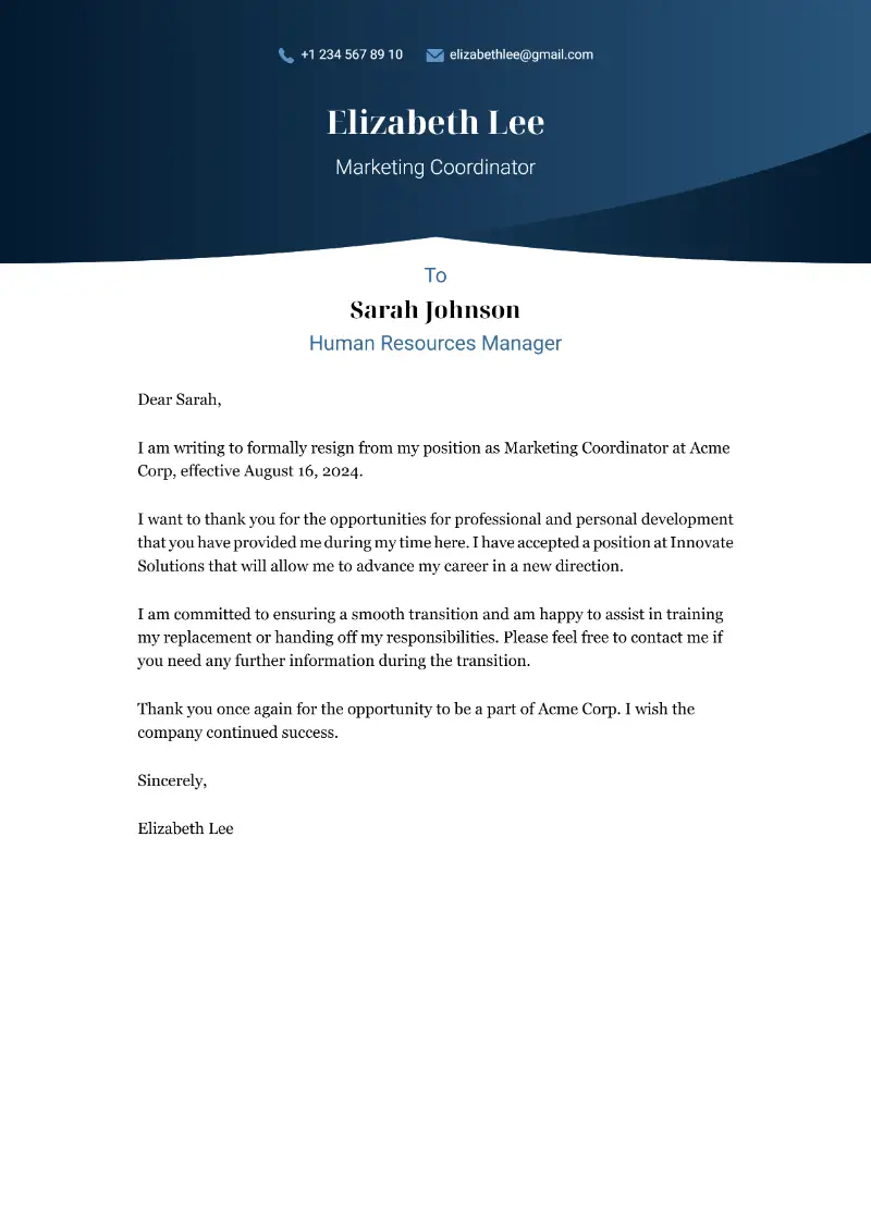 How to Tell Your Boss You're Quitting: Resign in Person