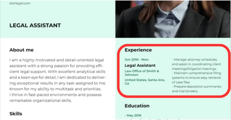 How to write work experience How to write work experience