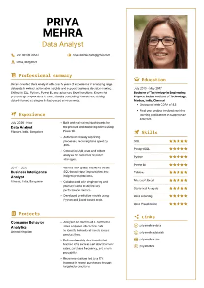 Choose Focus resume template Choose Focus resume template