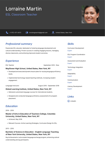 Choose Modern resume template Choose Modern resume template