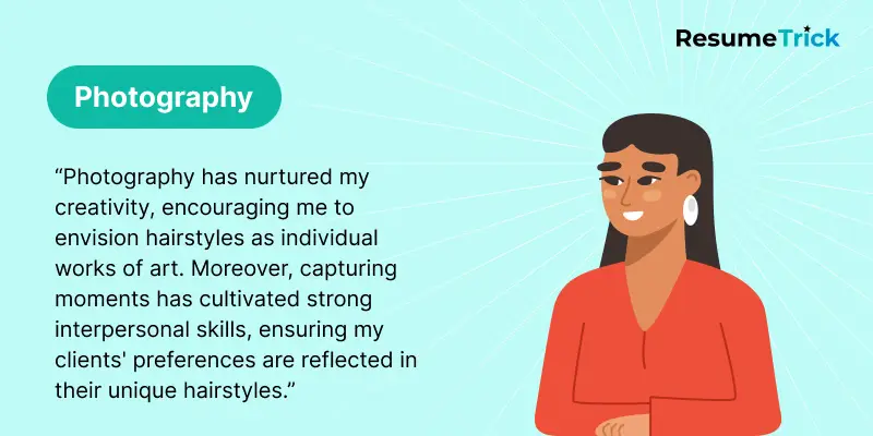 Photography hobby example for resume Photography hobby example for resume