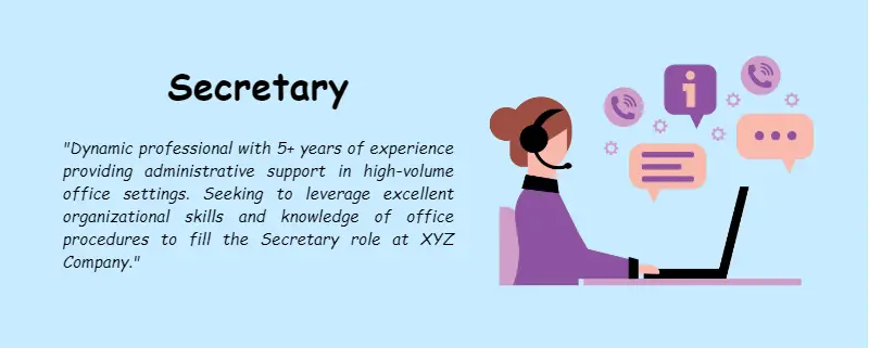 Good resume objective examples - secretary Good objective for resume examples - secretary