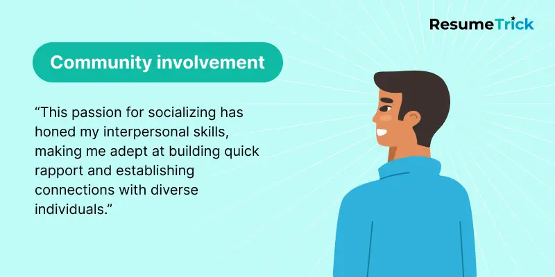 Socializing and volunteer activities for resume Socializing and volunteer activities for resume