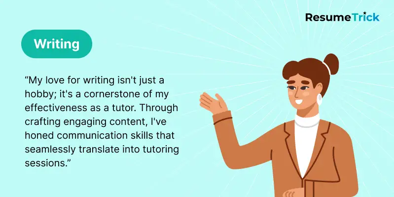 Writing as a hobby on resume example Writing as a hobby on resume example